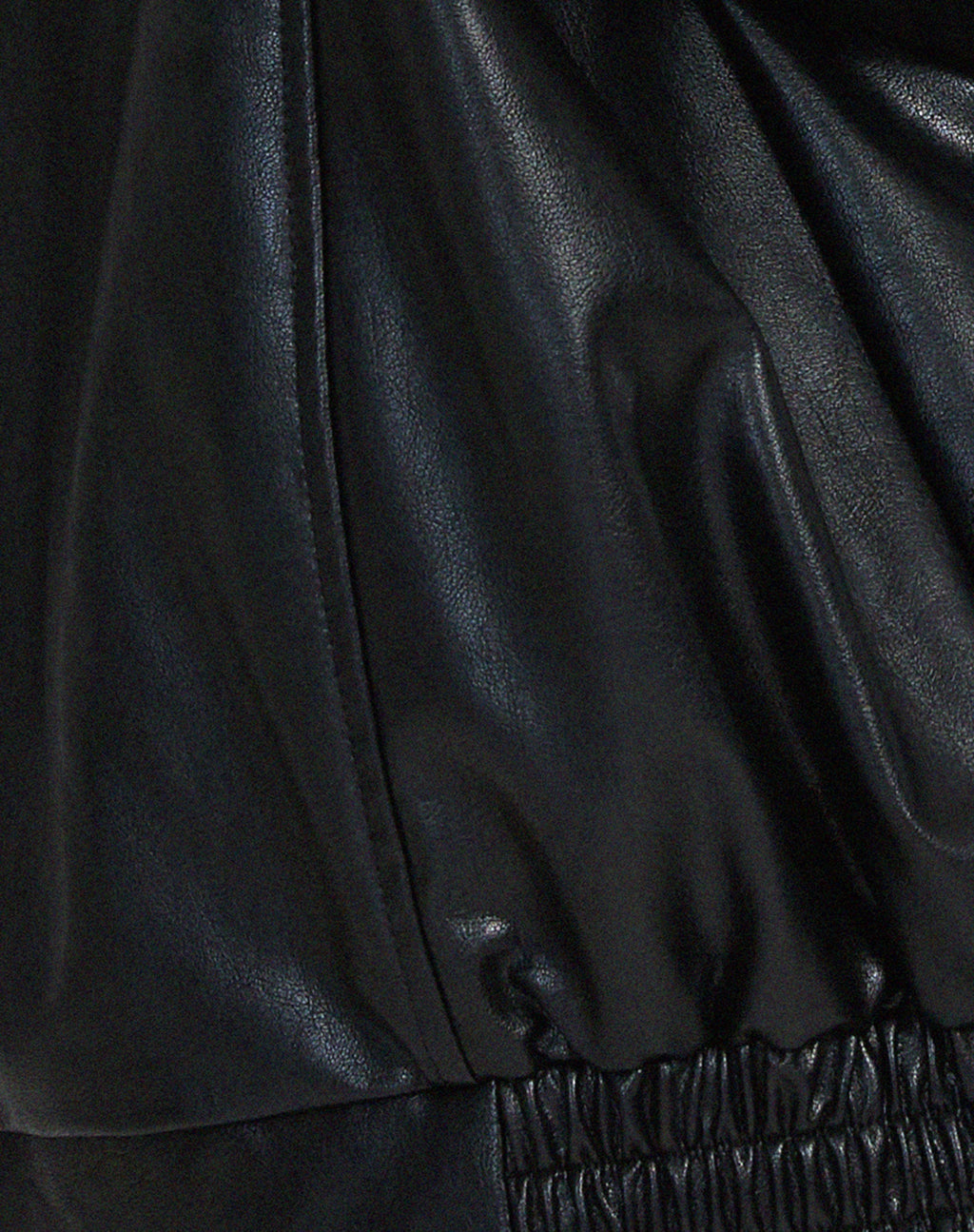 Marisol™ | Women's Bomber Jacket Faux Leather Zip Front