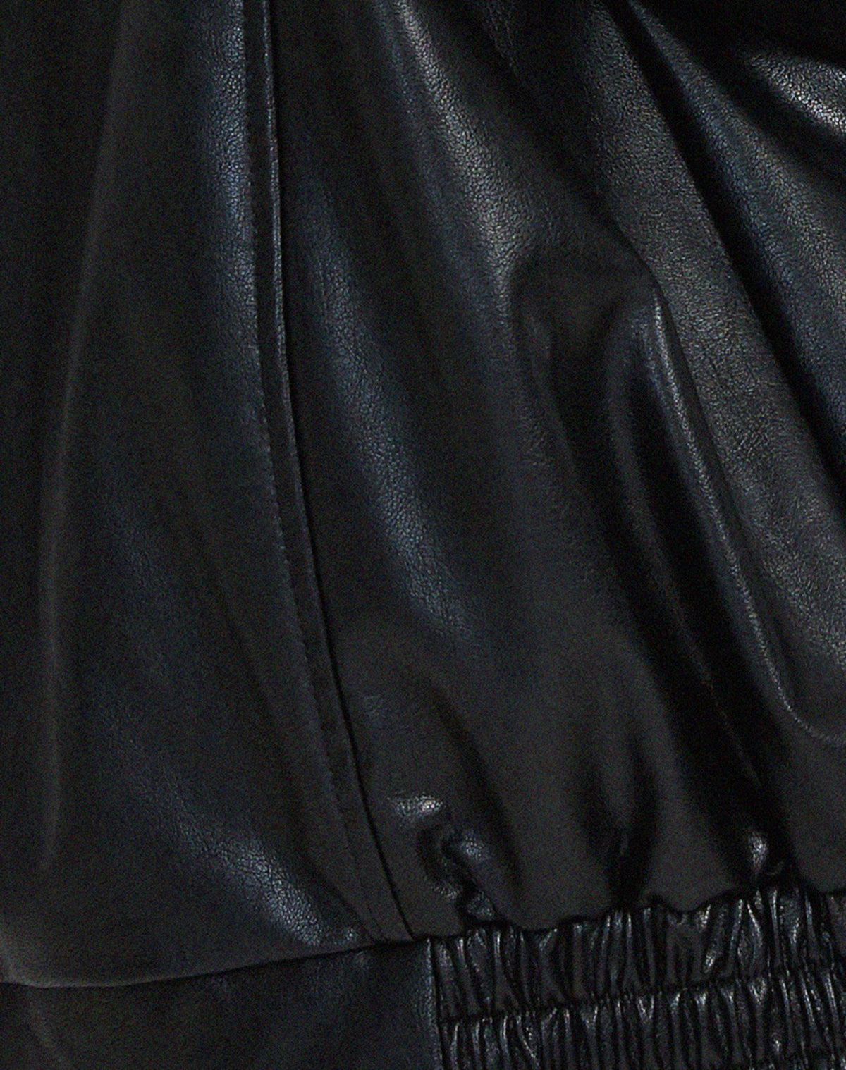 Marisol™ | Women's Bomber Jacket Faux Leather Zip Front