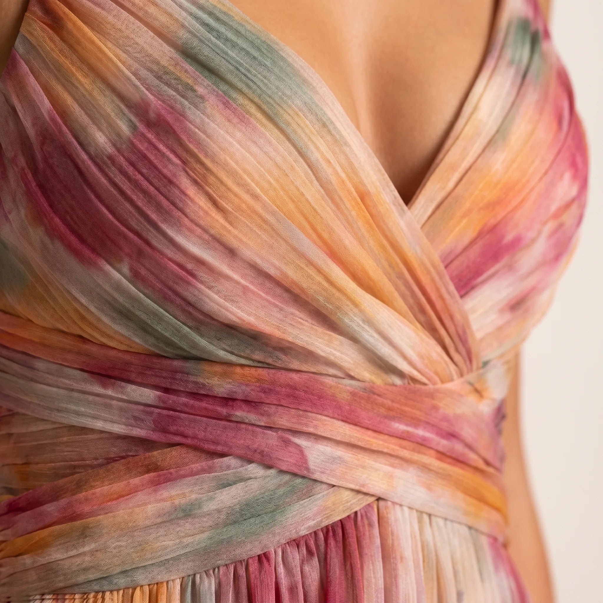 Aquarelia™ - Watercolour Print Maxi Dress