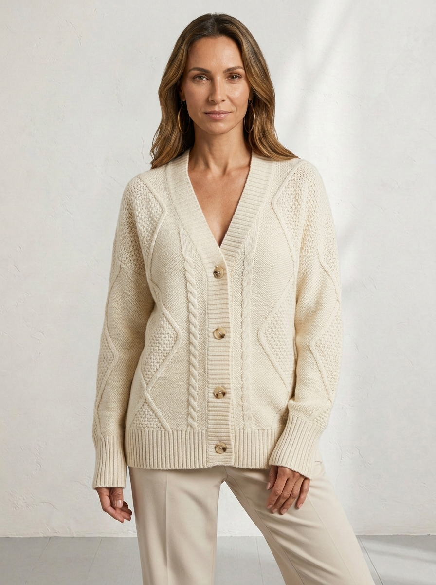 Aurelia™ | Cable Knit Cardigan