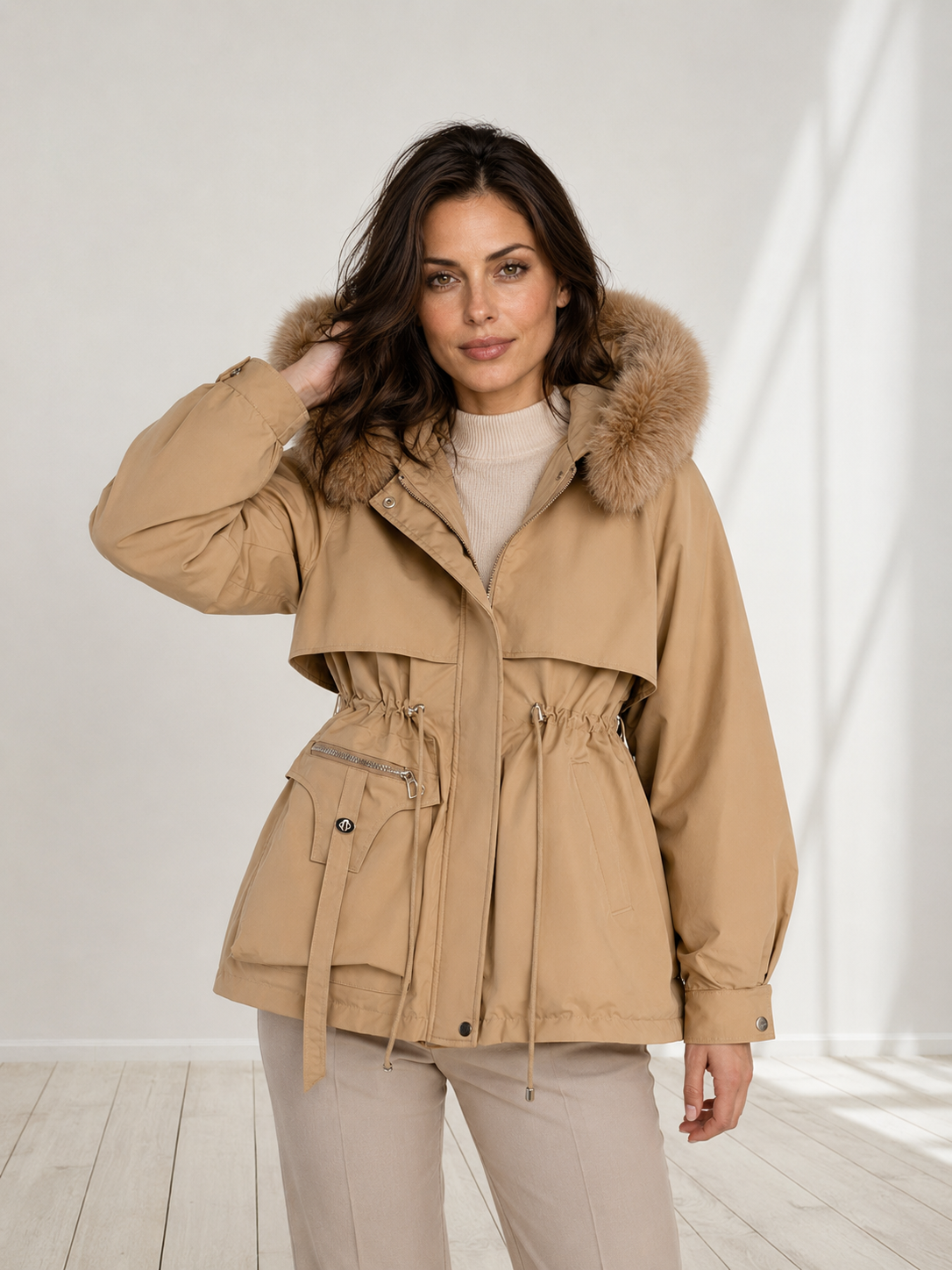 Mirelle™ | Hooded Long Puffer Coat