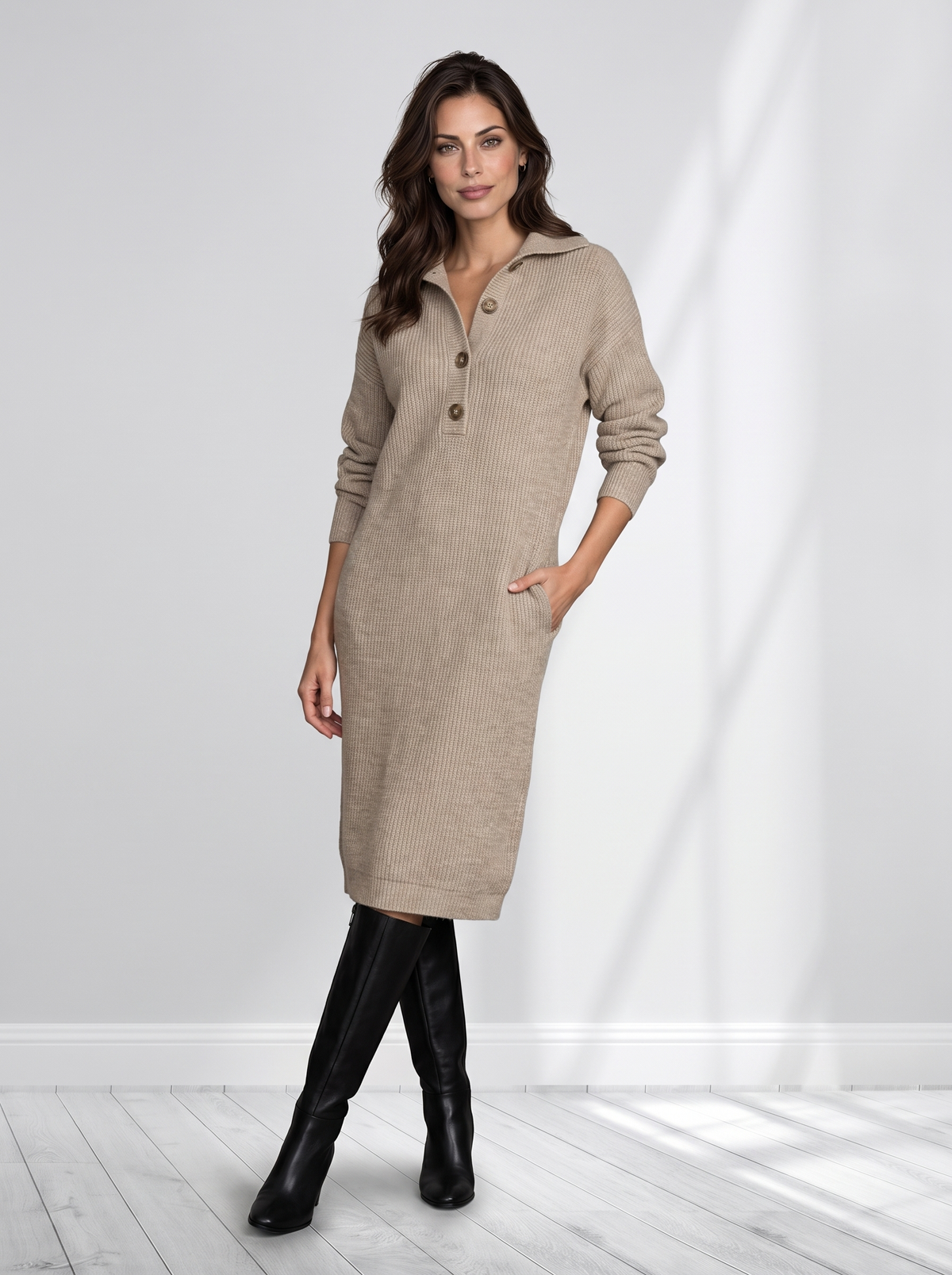 Lucia™ | Women's Knit Sweater Dress