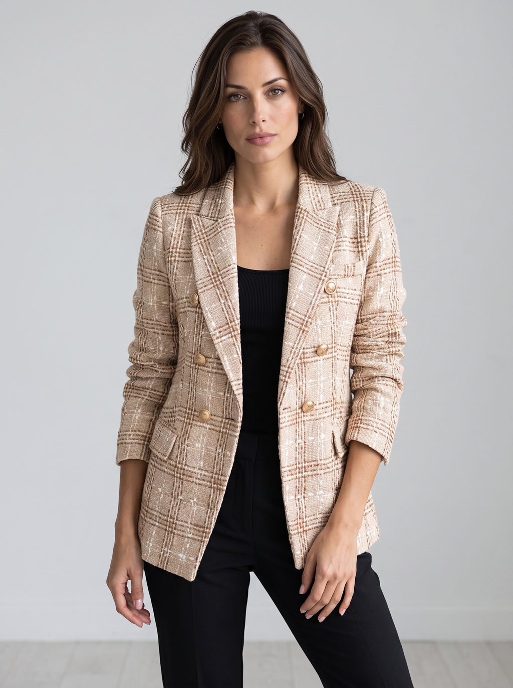 Elara™ | Women's Tweed Blazer