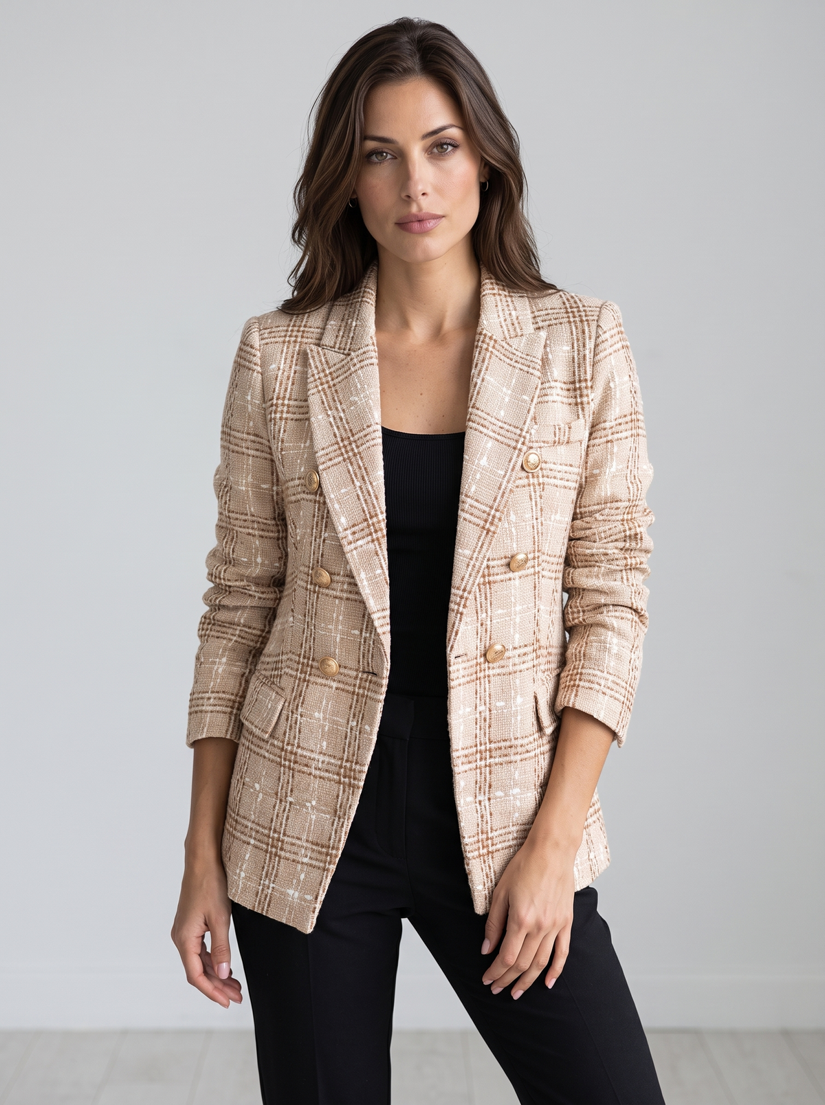 Elara™ | Women's Tweed Blazer