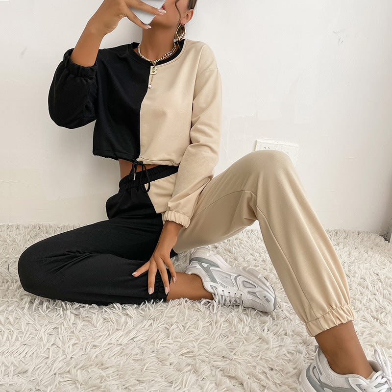 Amandine™ | Women's Two Piece Jogger Set Color Block