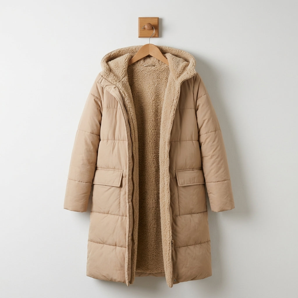 Lavinia™ | Women’s Quilted Coat Cotton Blend Hooded