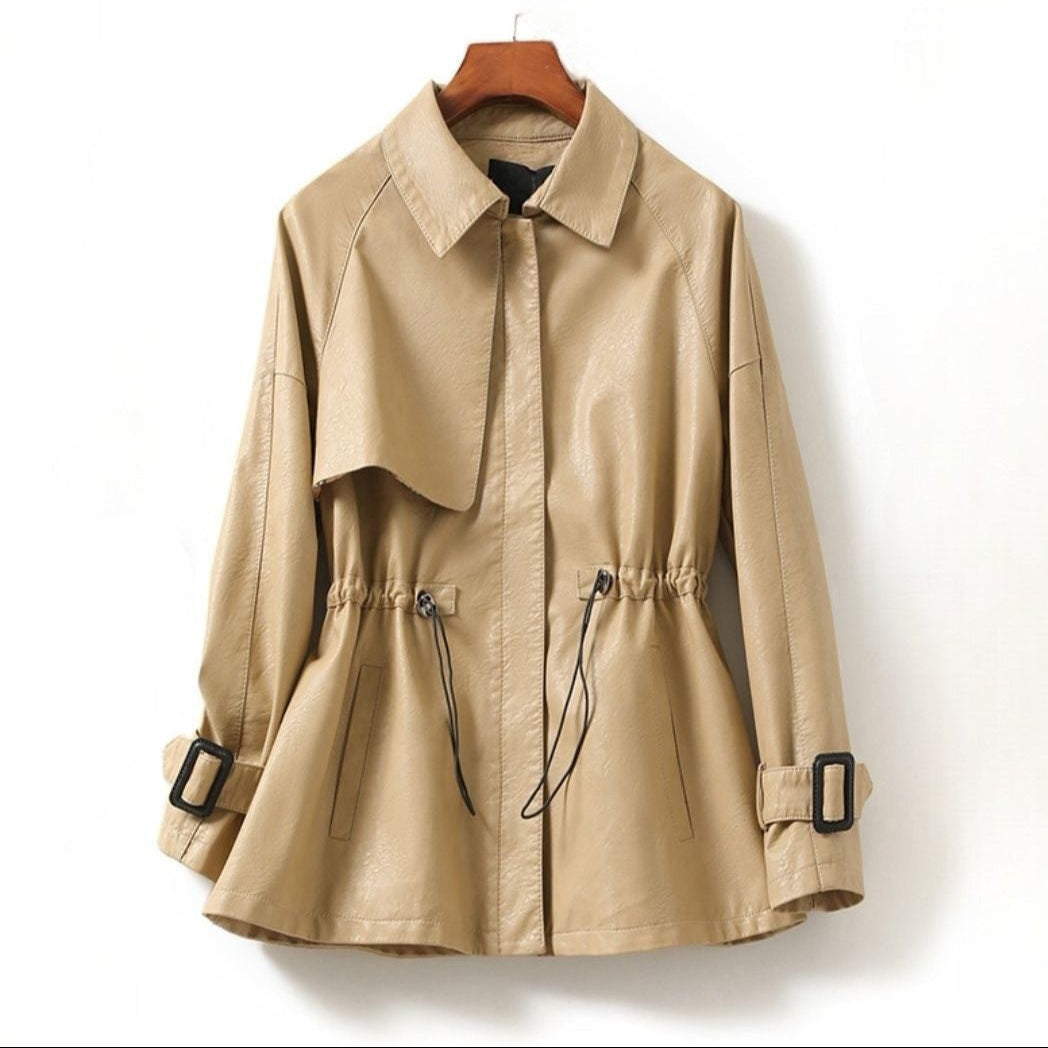 Solene™ | Women's Leather Jacket Sheepskin