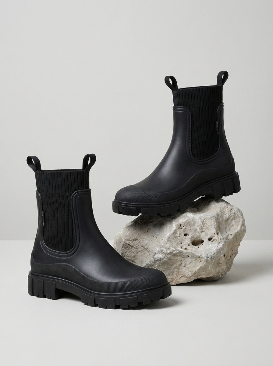 Elina™ | Chunky Chelsea Rain Boots