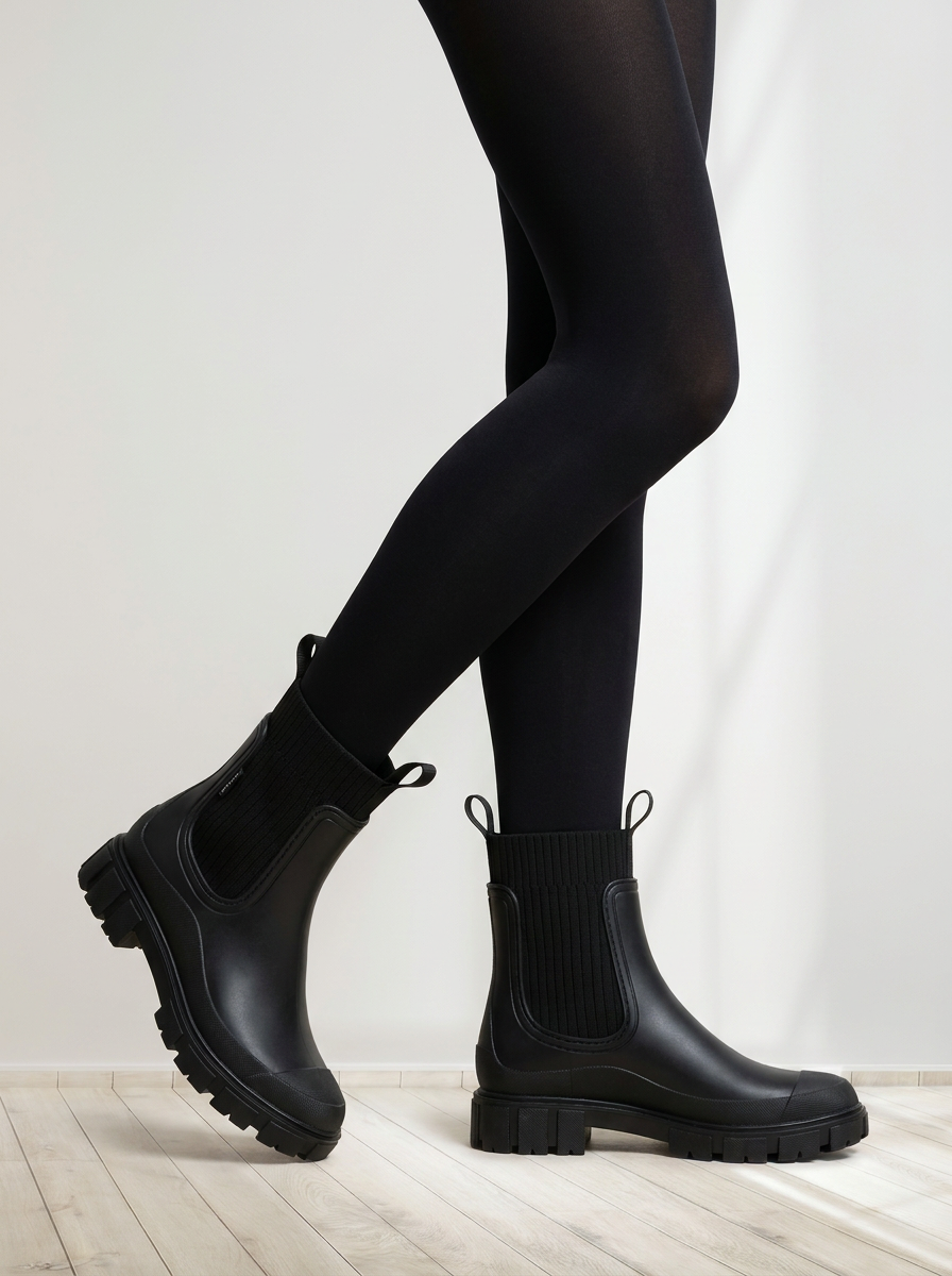 Elina™ | Chunky Chelsea Rain Boots