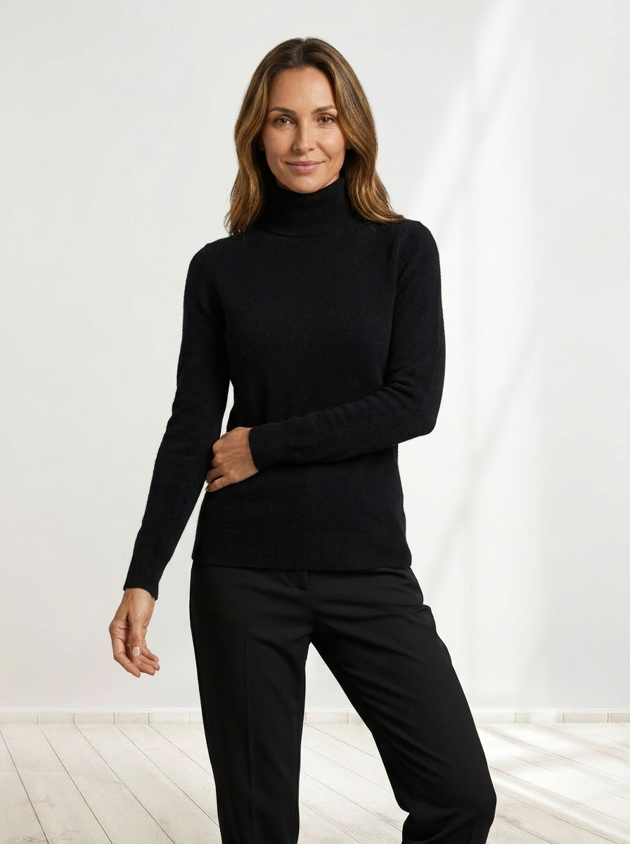 Solenne™ | Classic Turtleneck Sweater