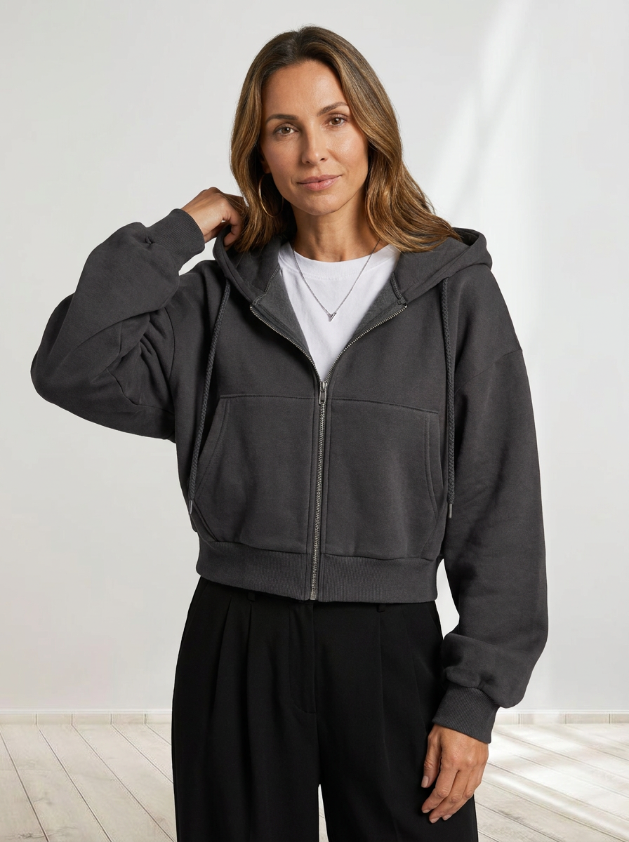 Novara™ | Cropped Zip Hoodie
