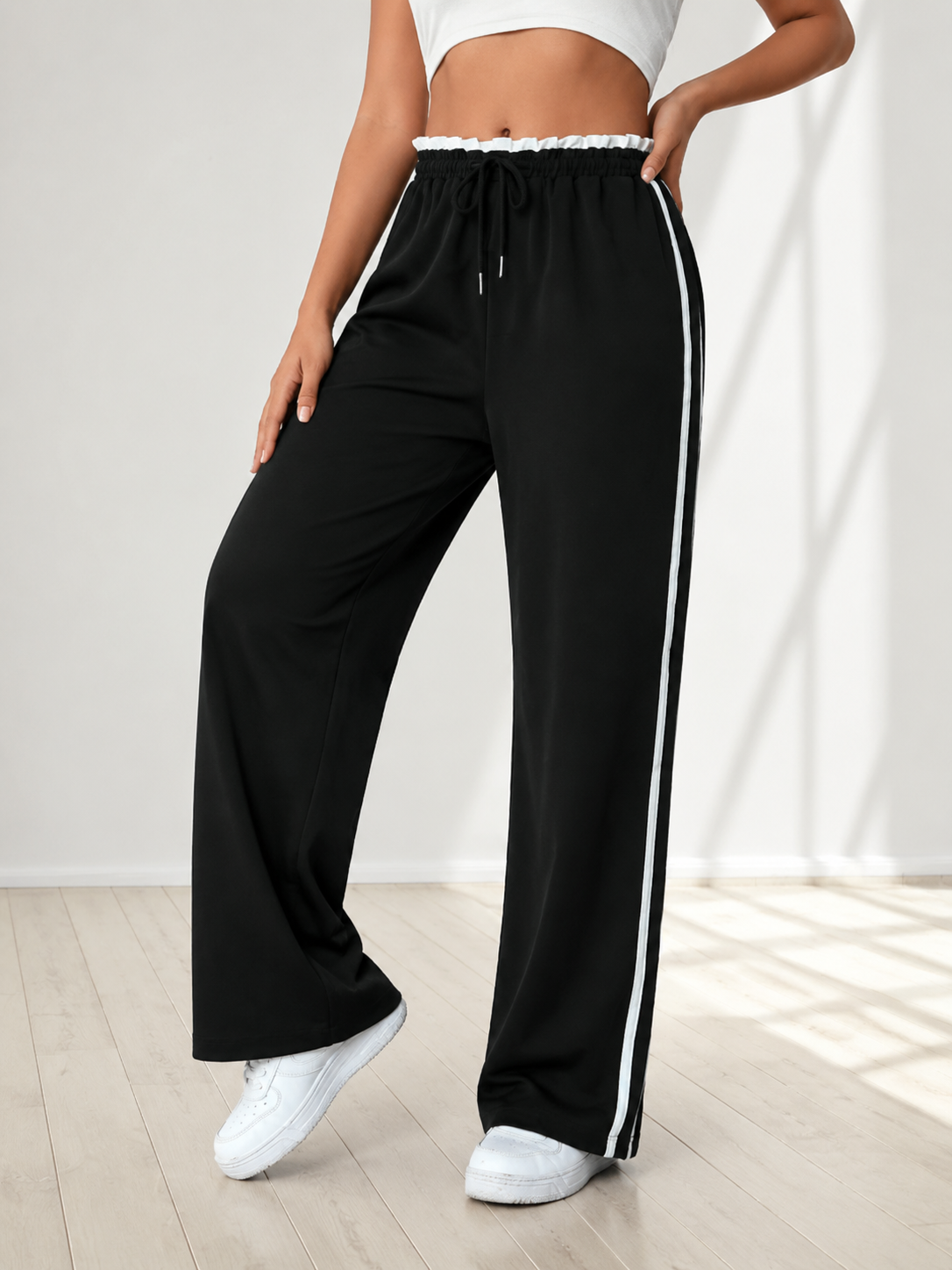 Mila™ | High Waisted Wide Leg Joggers