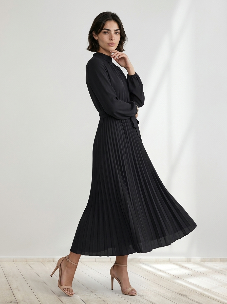 Elysia™ | Pleated Midi Dress