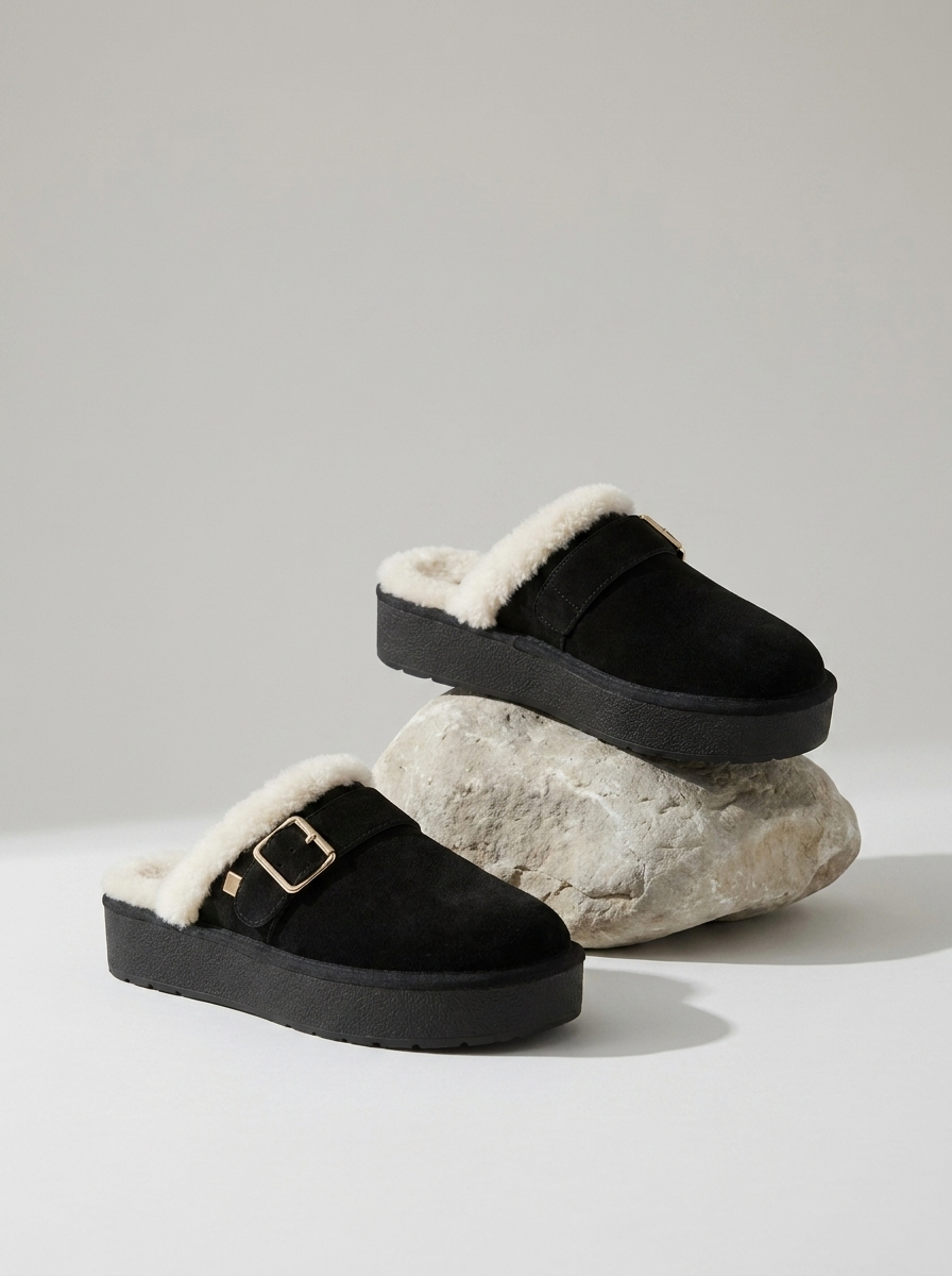 Brinley™ | Suede Winter Clogs