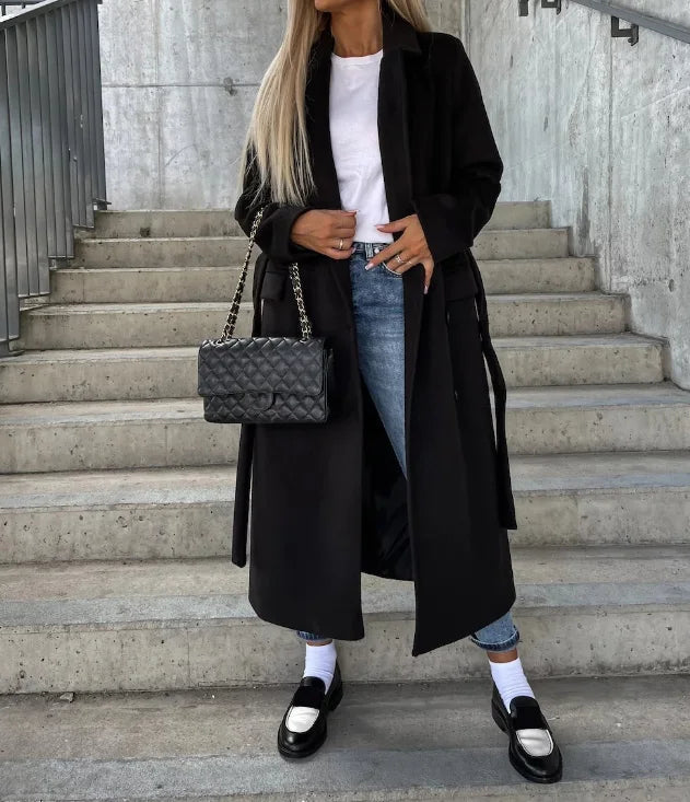 Alessandra™ | Women's Trench Coat Classic Long Sleeve