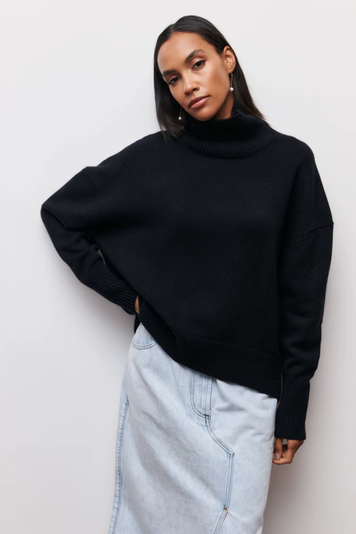 Seraphina™ | Women's Turtleneck Sweater Brushed Knit