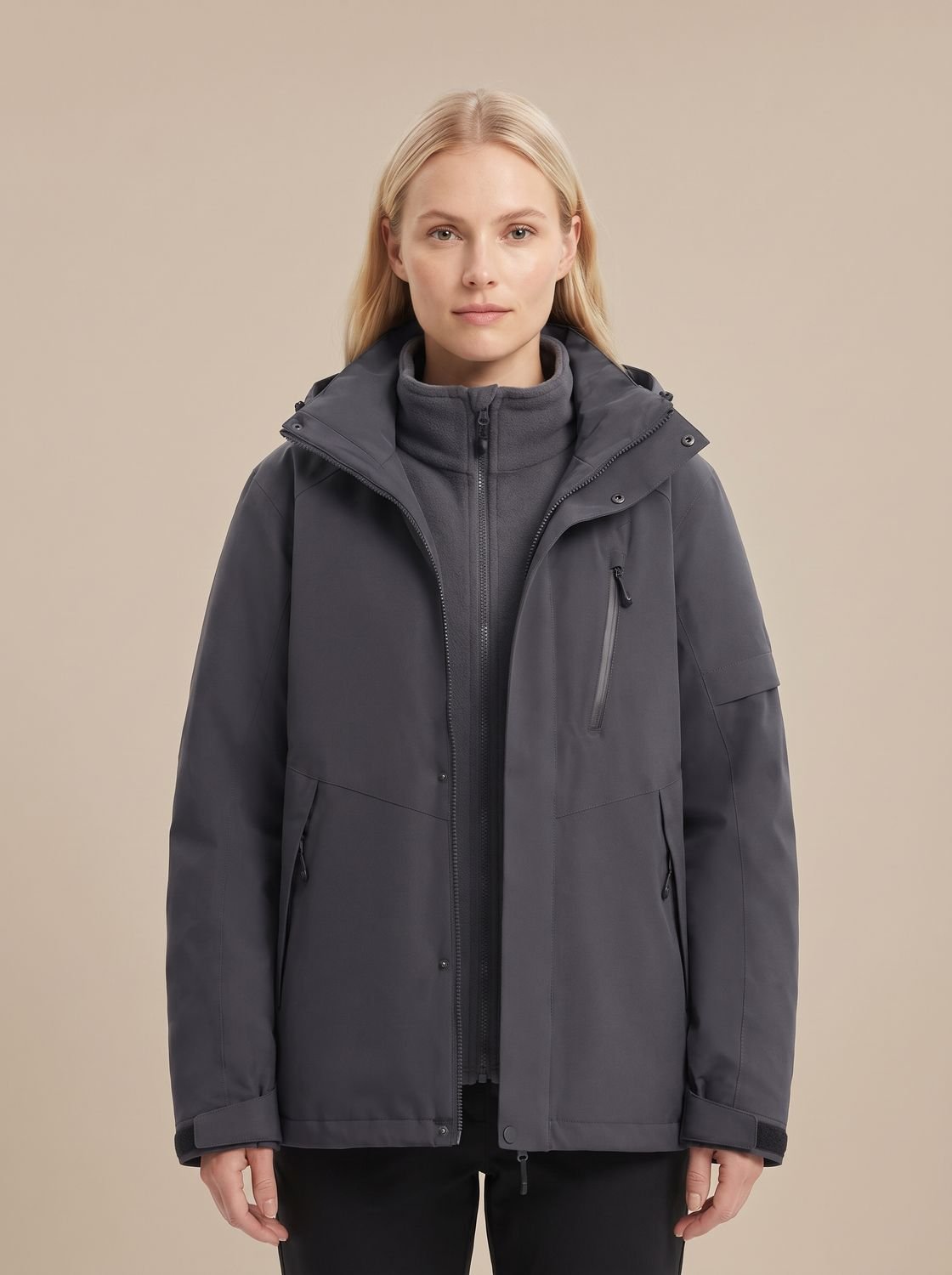 Rosamund™ | Women's Waterproof Hooded Jacket Fleece Lined