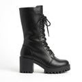 Verbena™ | Women’s Combat Boots Faux Leather Platform