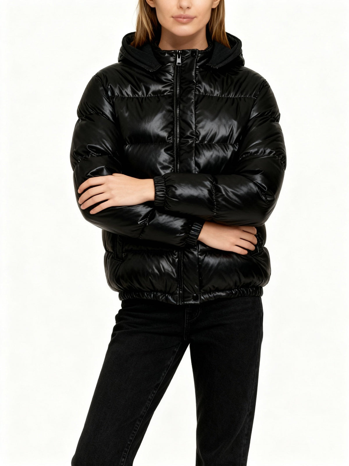 Calista™ | Women’s Cropped Puffer Jacket Padded Hooded
