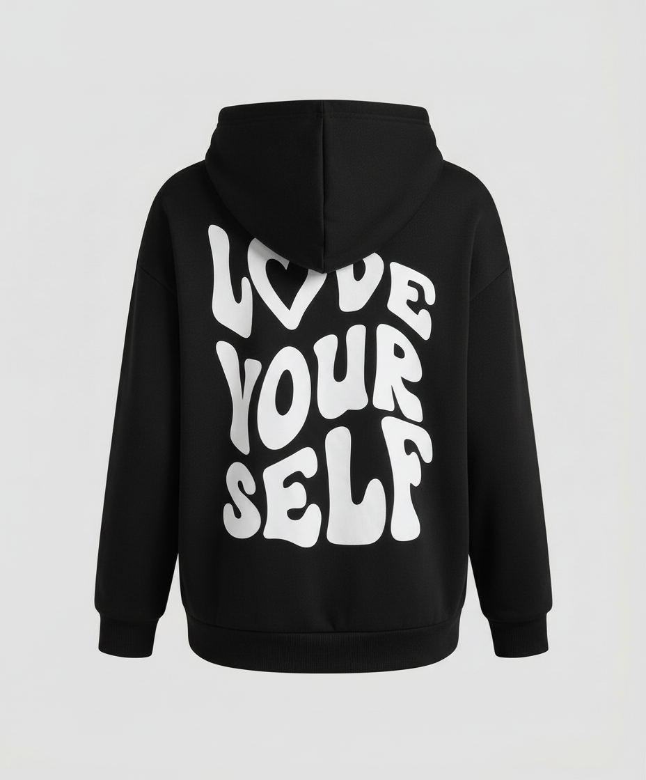 Delphine™ | Women’s Graphic Hoodie Fleece Back Print