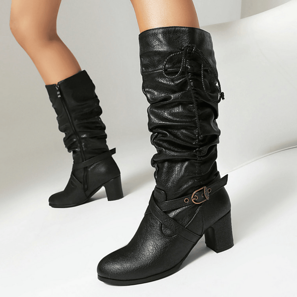 Evadne™ | Women’s Knee High Boots Faux Leather