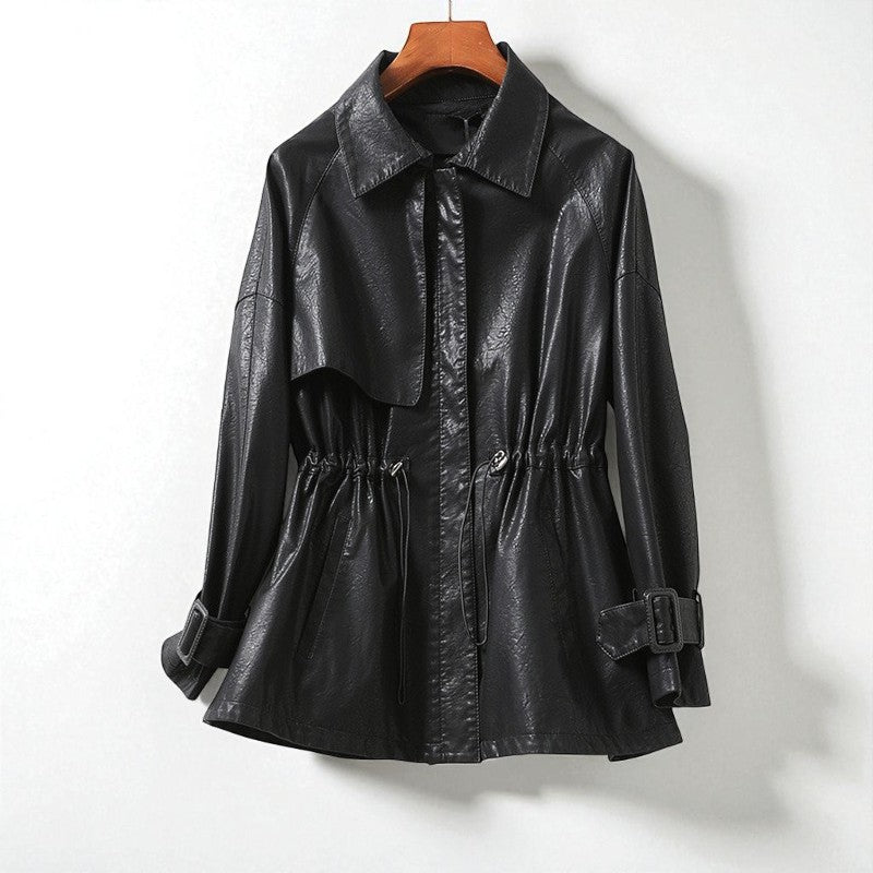 Solene™ | Women's Leather Jacket Sheepskin