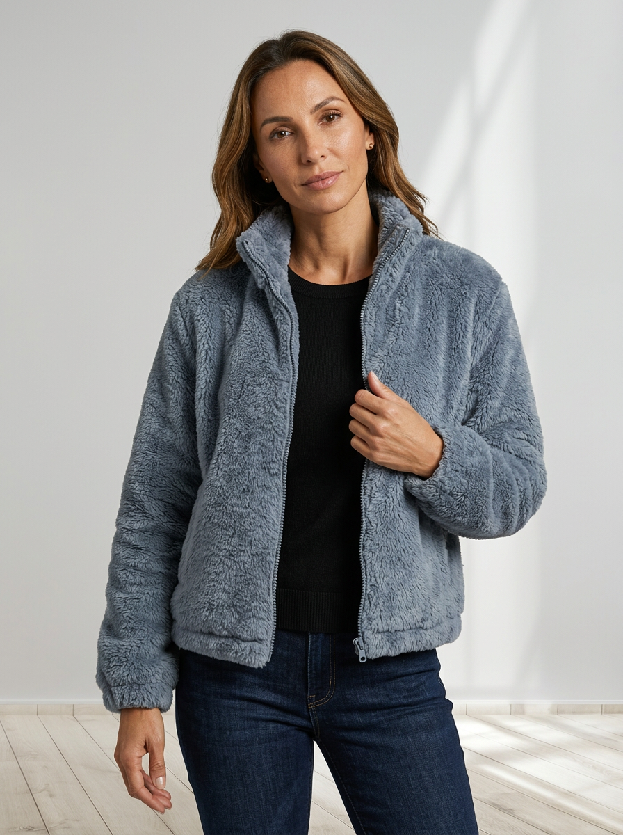 Aspen™ | Cozy Zip Teddy Jacket