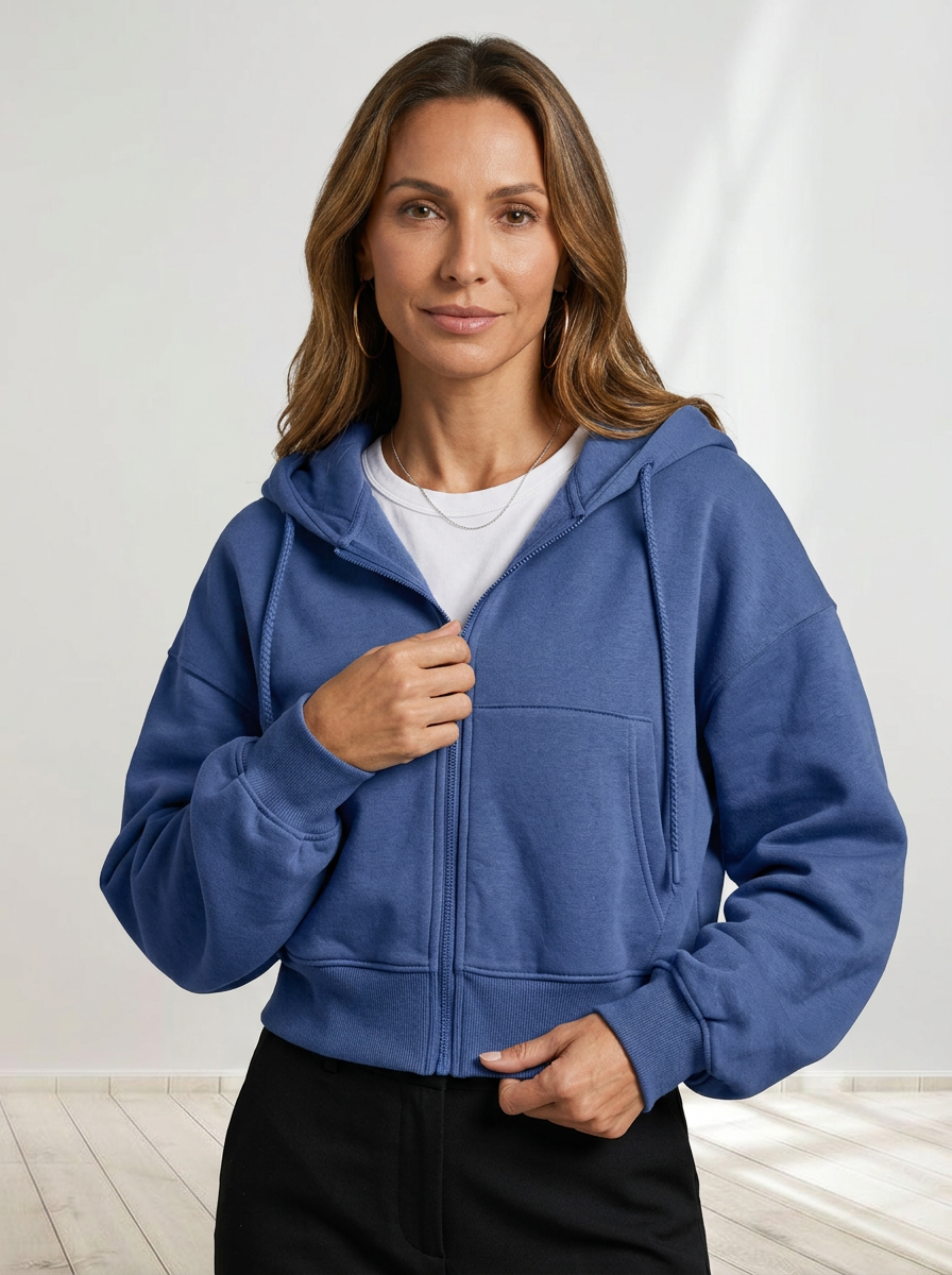 Novara™ | Cropped Zip Hoodie