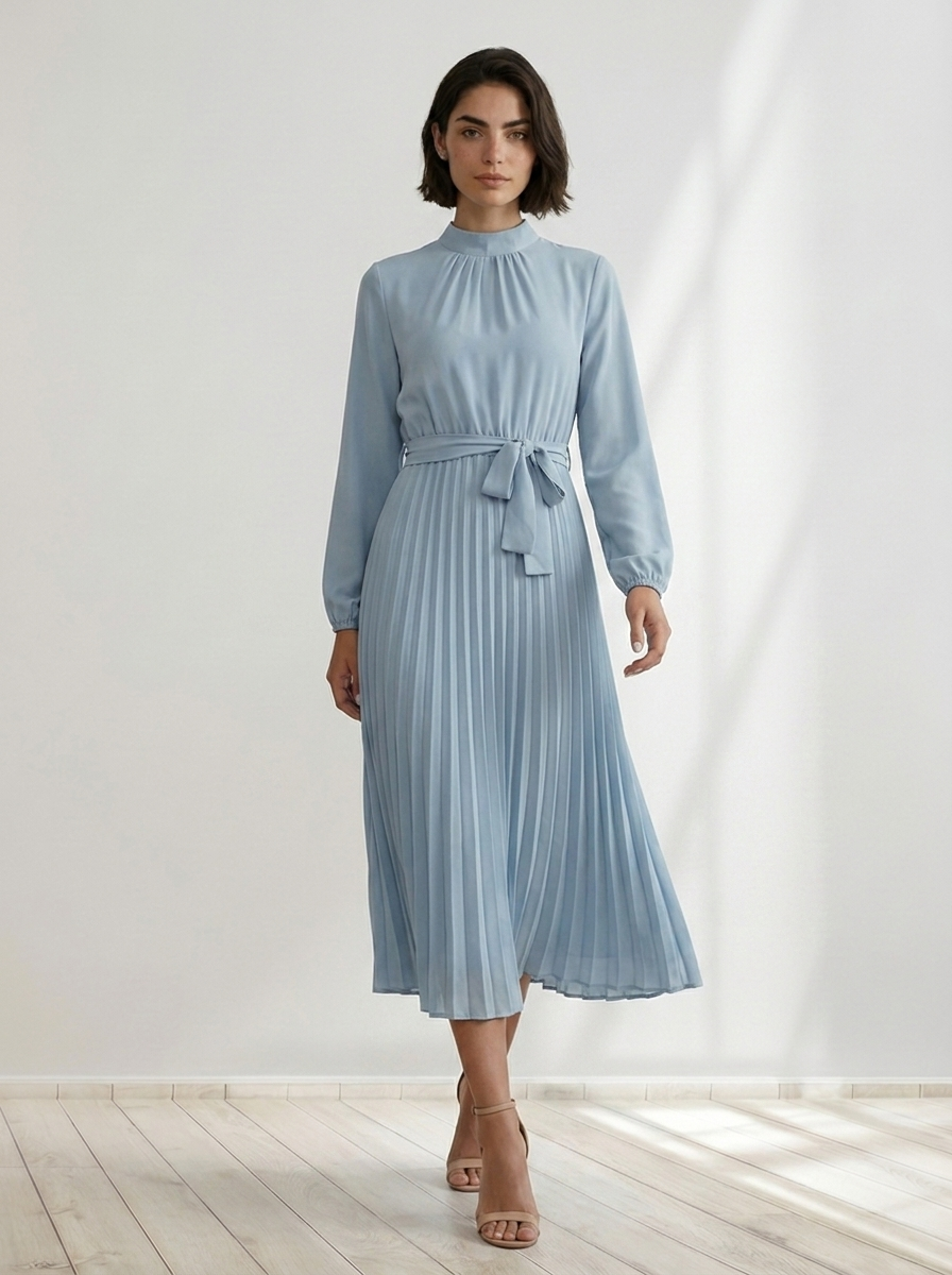 Elysia™ | Pleated Midi Dress
