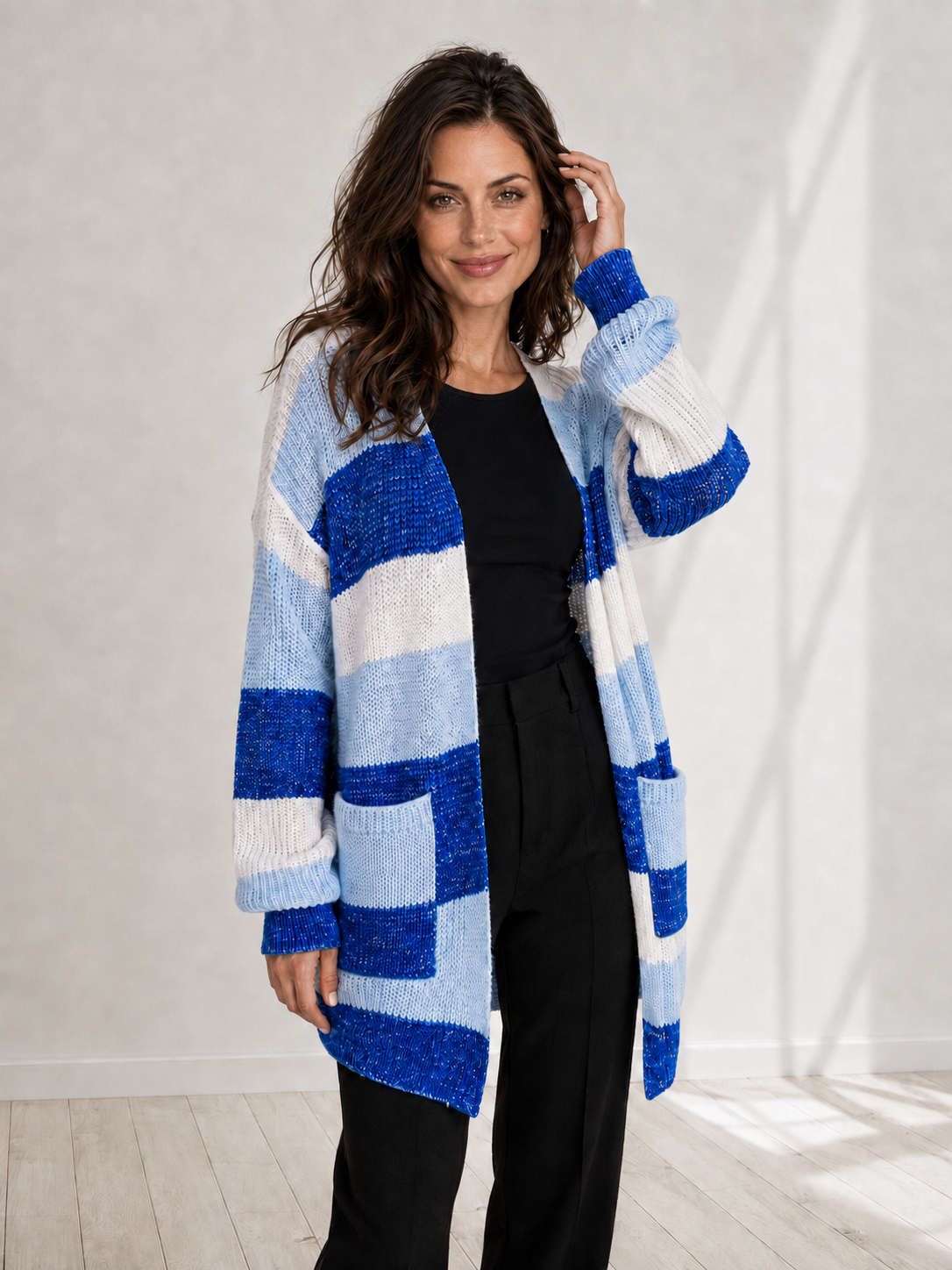 Amélie™ | Striped Longline Cardigan
