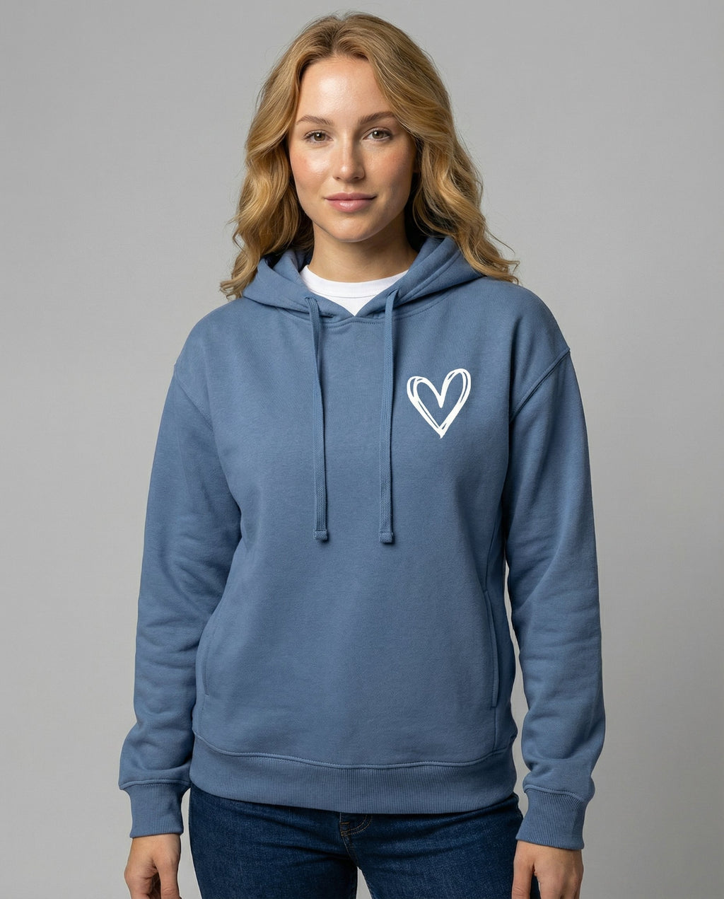 Evangeline™ | Women’s Pullover Hoodie Fleece Heart Print
