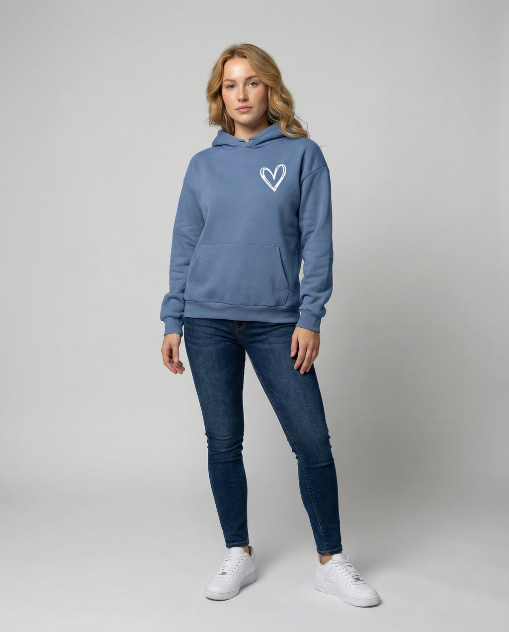 Evangeline™ | Women’s Pullover Hoodie Fleece Heart Print