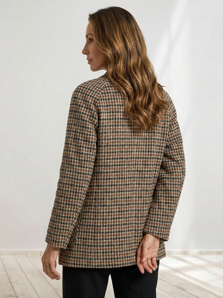 Celeste™ | Checked Long Blazer