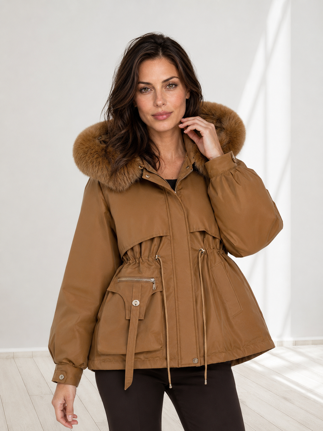 Mirelle™ | Hooded Long Puffer Coat