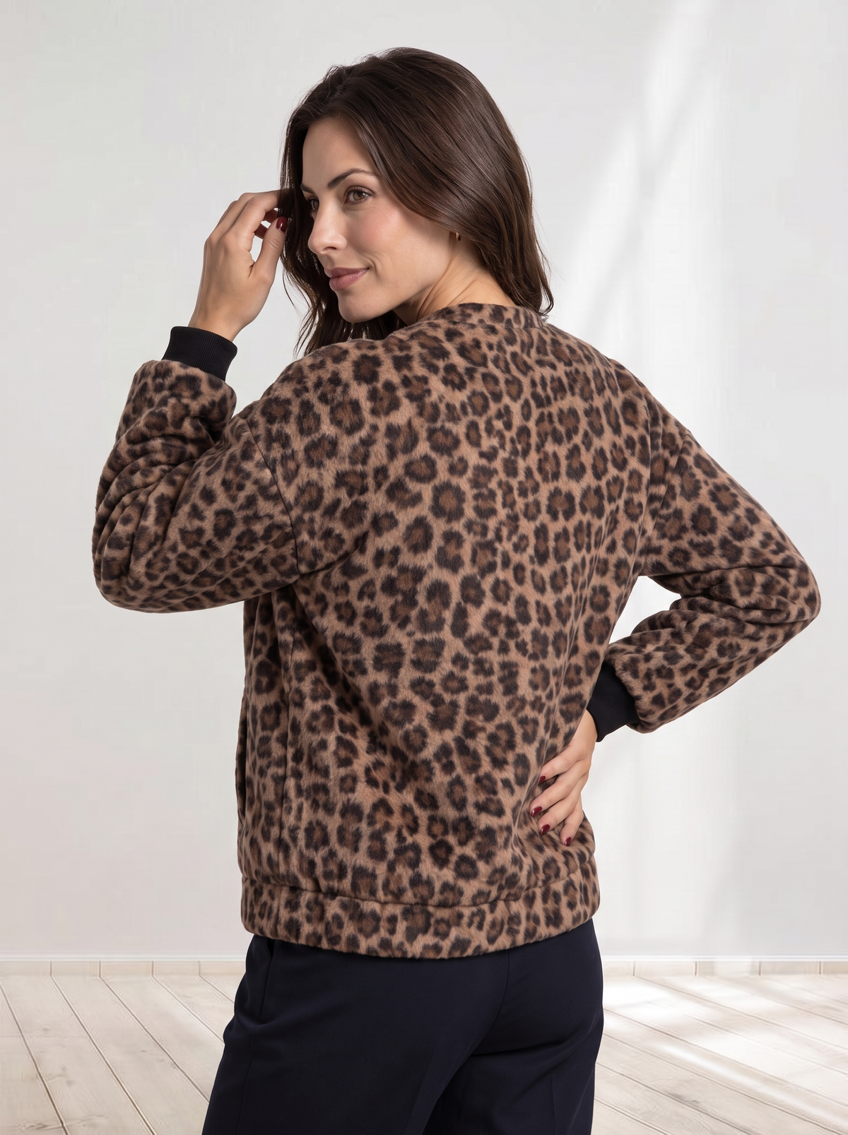 Sienna™ | Leopard Print Bomber Jacket