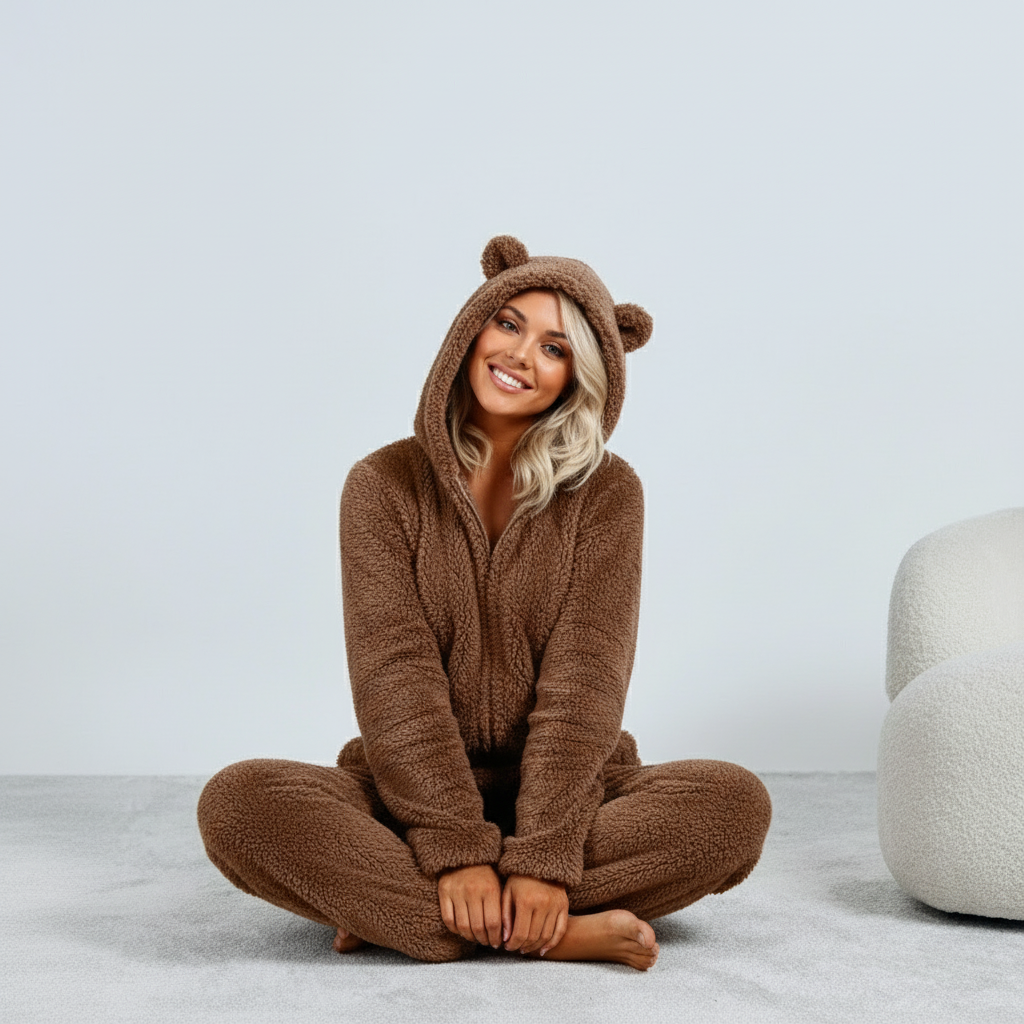 Clementine™ | Women’s Onesie Teddy Fleece Hooded