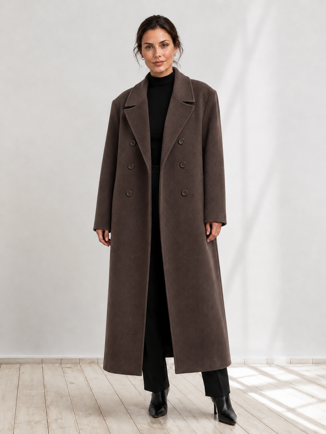 Amélie™ | Oversized Double Breasted Long Coat