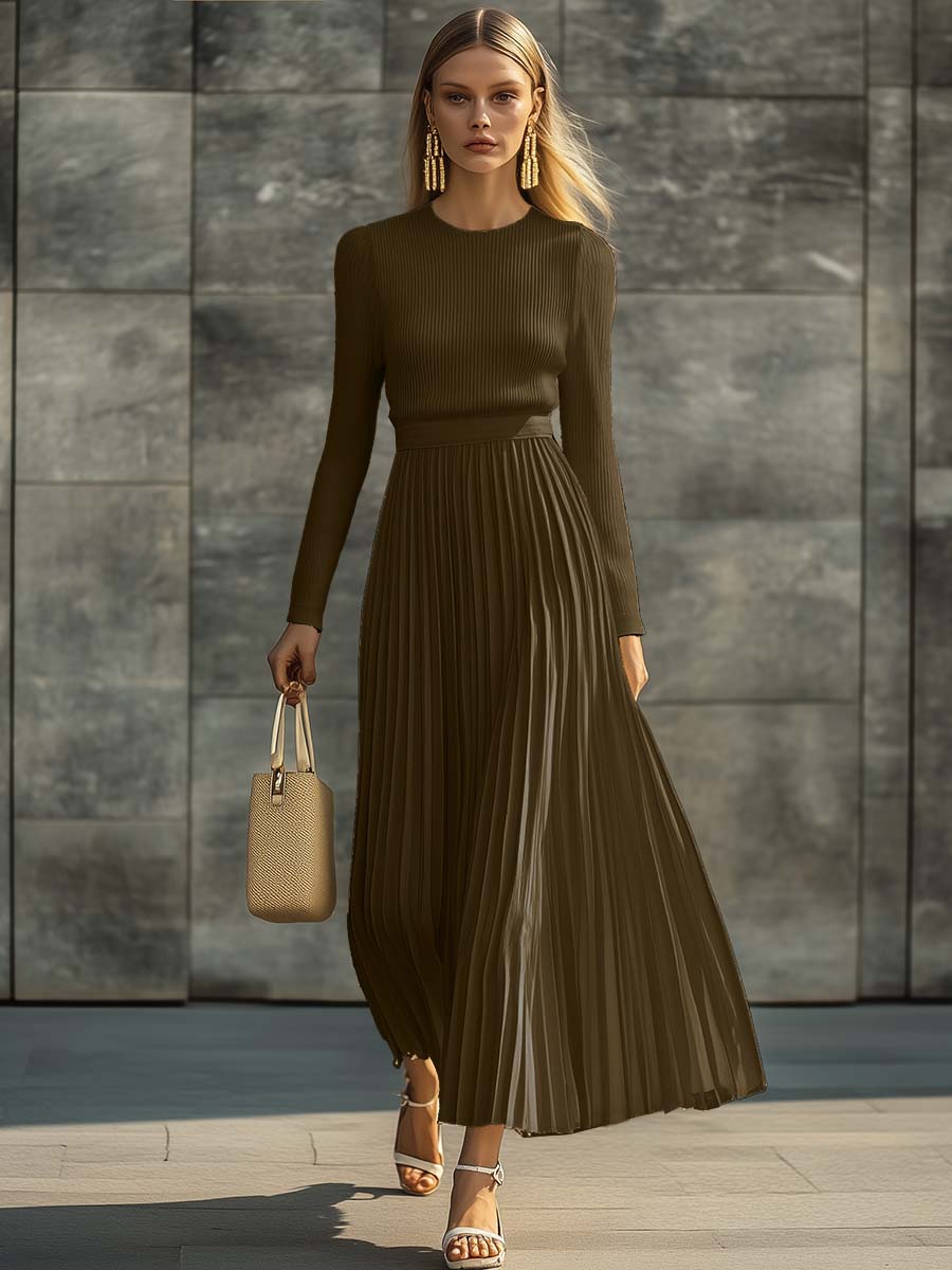 Aurelia™ | Women's Pleated Maxi Dress