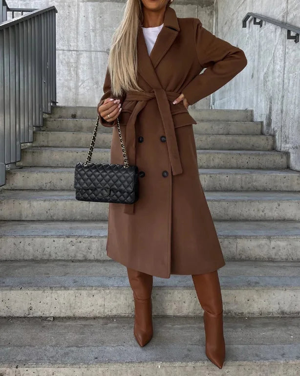 Alessandra™ | Women's Trench Coat Classic Long Sleeve