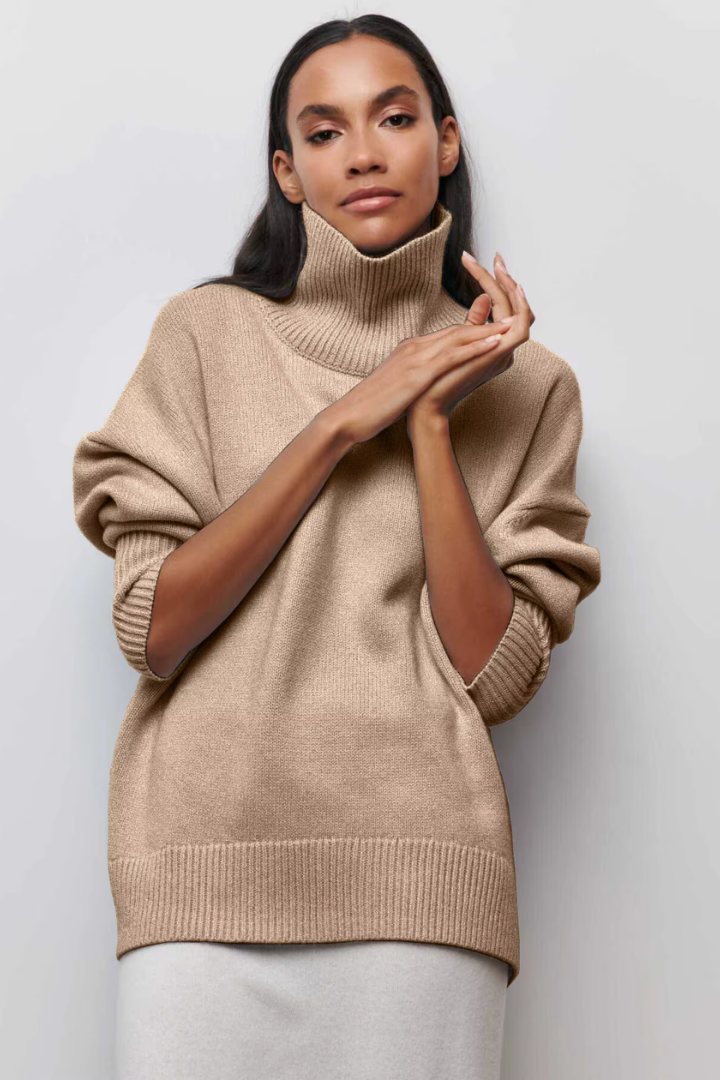 Seraphina™ | Women's Turtleneck Sweater Brushed Knit