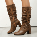 Evadne™ | Women’s Knee High Boots Faux Leather