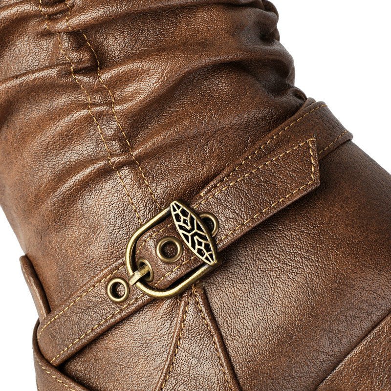 Evadne™ | Women’s Knee High Boots Faux Leather