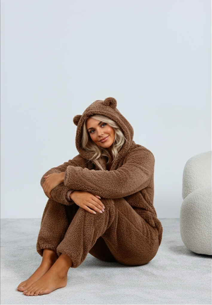 Clementine™ | Women’s Onesie Teddy Fleece Hooded