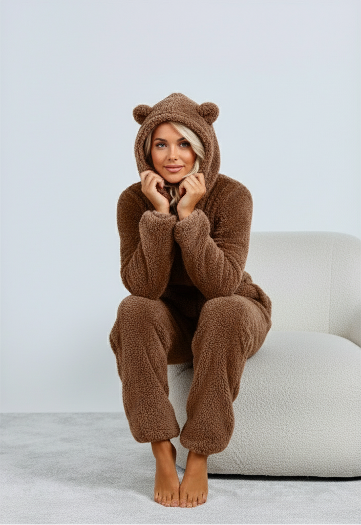 Clementine™ | Women’s Onesie Teddy Fleece Hooded