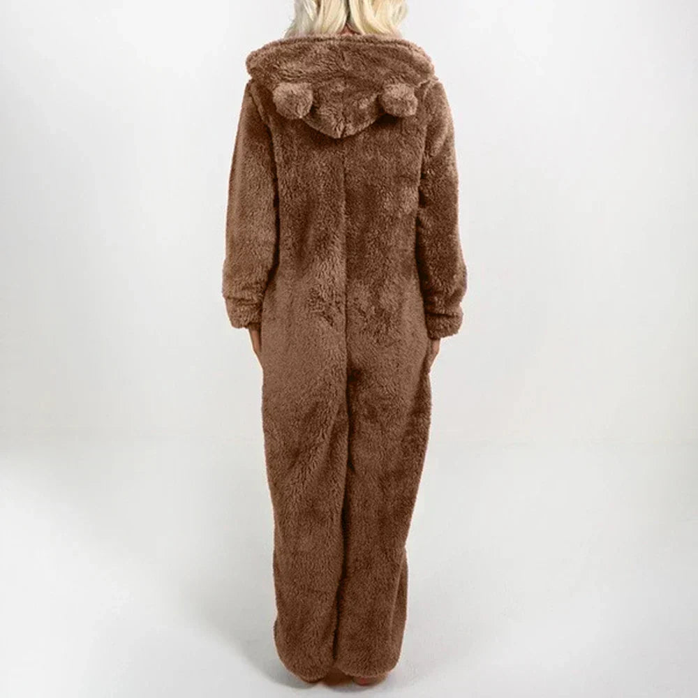 Clementine™ | Women’s Onesie Teddy Fleece Hooded