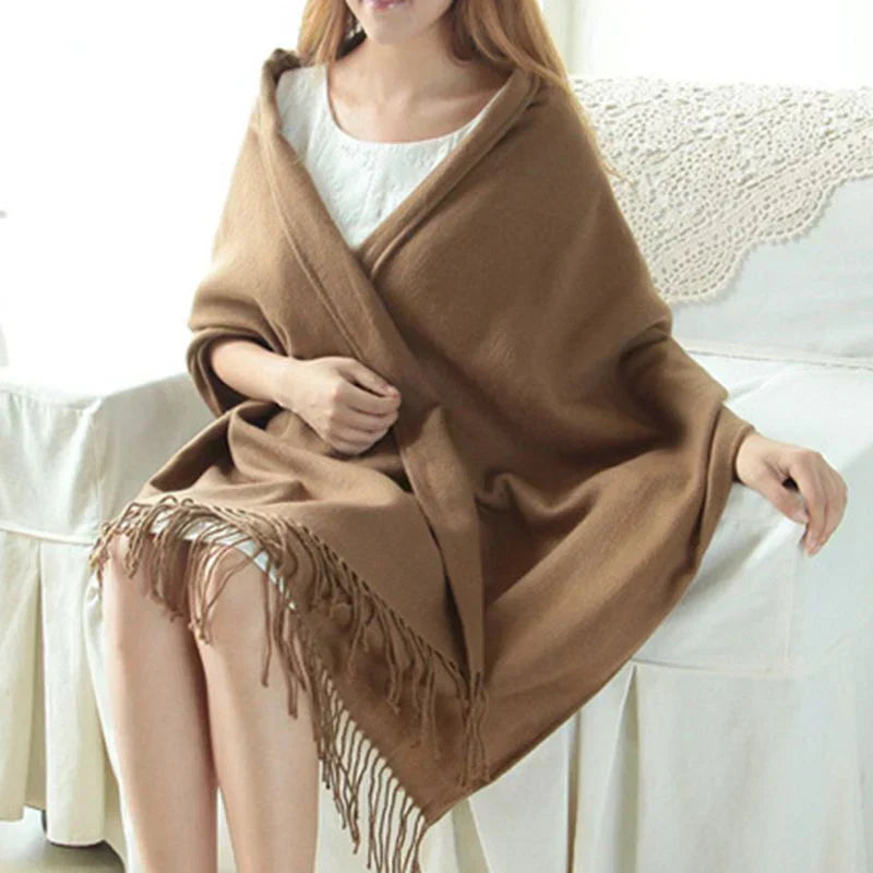Delphine™ | Women's Cashmere Scarf Plaid Check