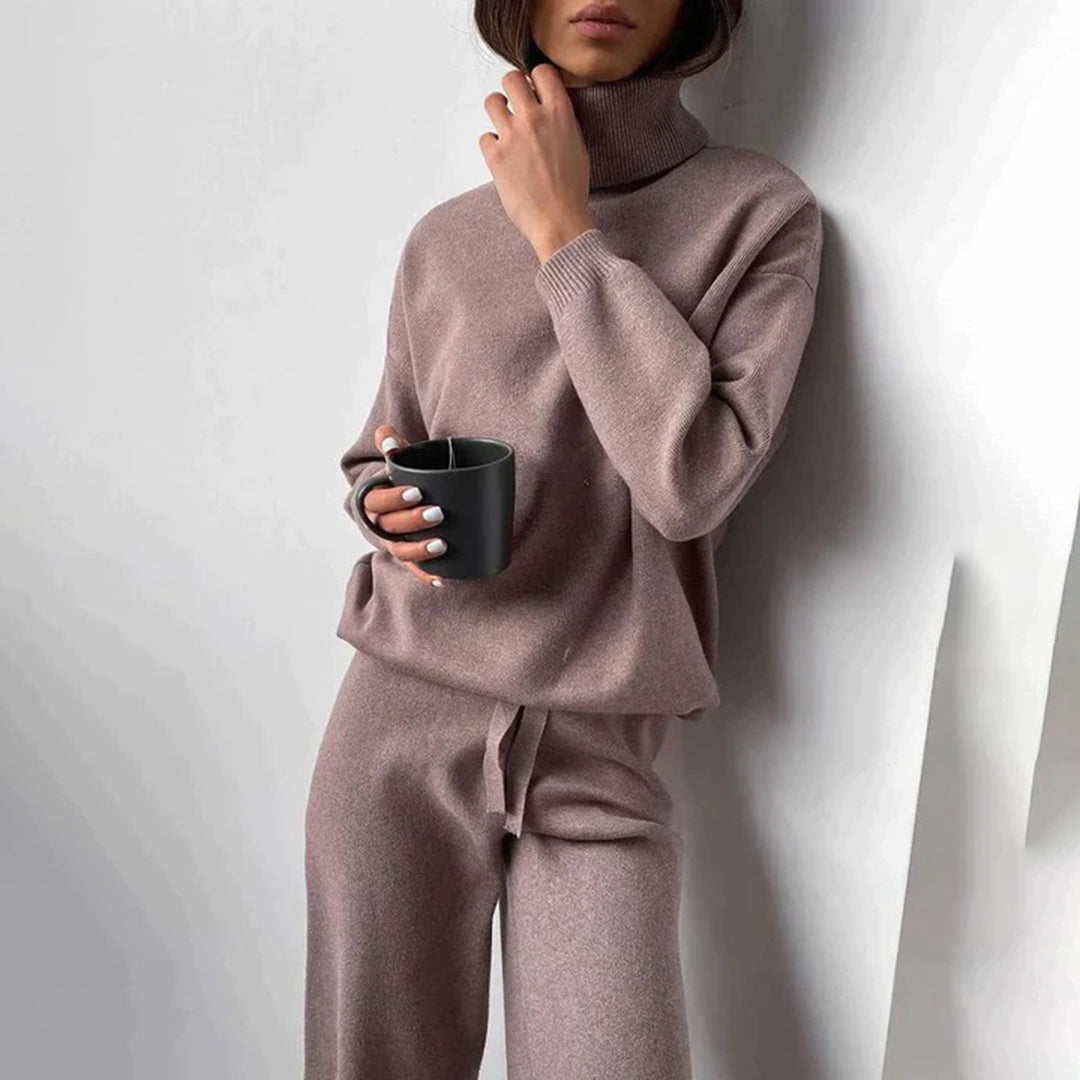 Anouk™ | Women's Knit Two Piece Set Turtleneck