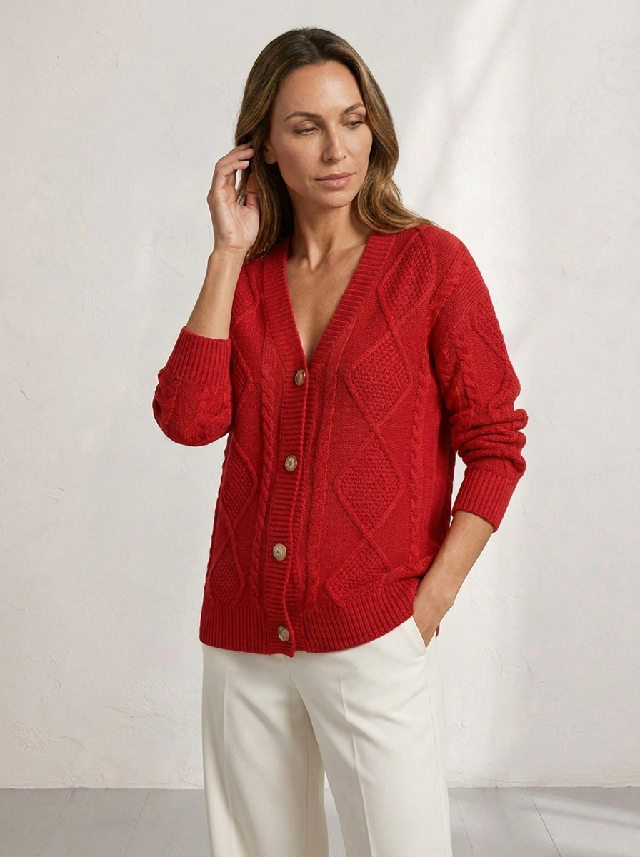Aurelia™ | Cable Knit Cardigan