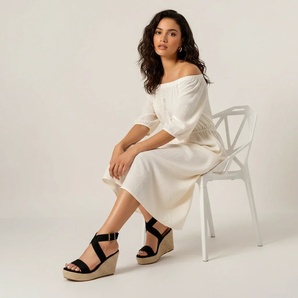 Caelira™ - Espadrille Wedge Sandals