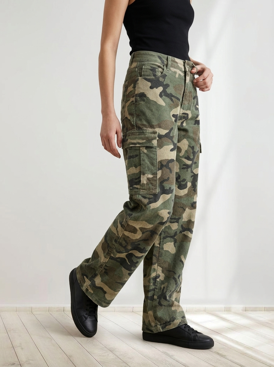 Rovelle™ | Camouflage Cargo Jeans